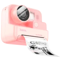 Фотоаппарат Hoco Children Printing Camera Dual Lens DV200 6+ / Черный Розовый