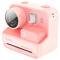 Фотоаппарат Hoco Children Printing Camera Dual Lens DV200 6+ / Черный Розовый photo 3