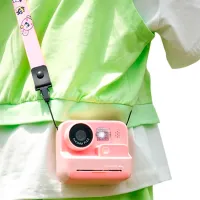 Фотоаппарат Hoco Children Printing Camera Dual Lens DV200 6+ / Черный Розовый photo 4