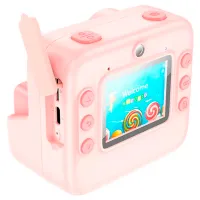 Фотоаппарат Hoco Children Printing Camera Dual Lens DV200 6+ / Черный Розовый photo 6