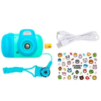 Фотоаппарат Hoco Children Camera Dual Lens DV201 6+ / Голубой Синий photo 3