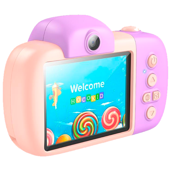 Фотоаппарат Hoco Children Camera Dual Lens DV201 6+ / Beige Розовый photo 2 Фотоаппарат Hoco Children Camera Dual Lens DV201 6+ / Beige Розовый photo 2
