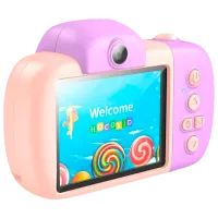 Cameră foto Hoco Children Camera Dual Lens DV201 6+ / Beige Pink photo 2