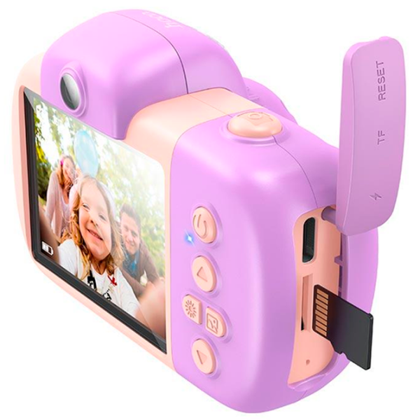 Фотоаппарат Hoco Children Camera Dual Lens DV201 6+ / Beige Розовый photo 3 Фотоаппарат Hoco Children Camera Dual Lens DV201 6+ / Beige Розовый photo 3