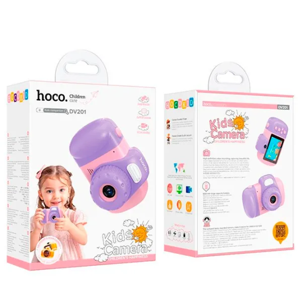 Фотоаппарат Hoco Children Camera Dual Lens DV201 6+ / Beige Розовый photo 6 Фотоаппарат Hoco Children Camera Dual Lens DV201 6+ / Beige Розовый photo 6