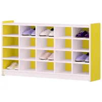 Etajeră pentru încălțăminte Tisam BNX 3402 65 x 120 x 25 /Yellow /White