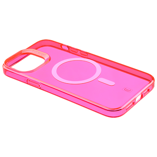 Чехол для смартфона Apple iPhone 14 Cellularline / MagSafe Back / ТПУ / Прозрачный Розовый photo 1