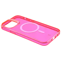 Чехол для смартфона Apple iPhone 14 Cellularline / MagSafe Back / ТПУ / Прозрачный Розовый