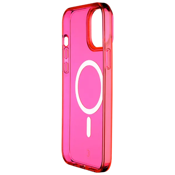 Чехол для смартфона Apple iPhone 14 Cellularline / MagSafe Back / ТПУ / Прозрачный Розовый photo 2