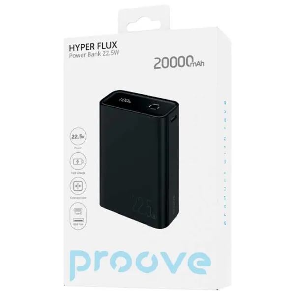 Power Bank Proove Hyper Flux 20000 mAh/ Black photo 2 Power Bank Proove Hyper Flux 20000 mAh/ Black photo 2