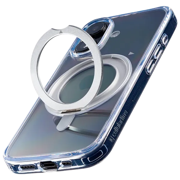 Чехол для смартфона Apple iPhone 16 Cellularline / MagSafe Back / ТПУ / White Прозрачный photo 2