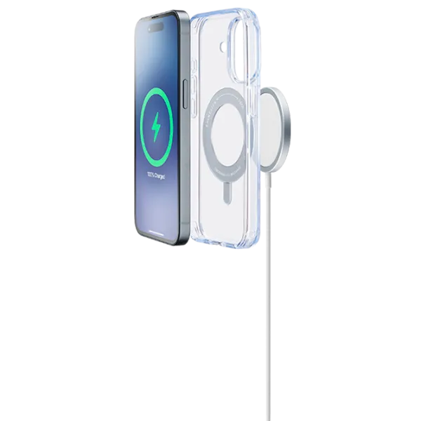 Чехол для смартфона Apple iPhone 16 Cellularline / MagSafe Back / ТПУ / White Прозрачный photo 3