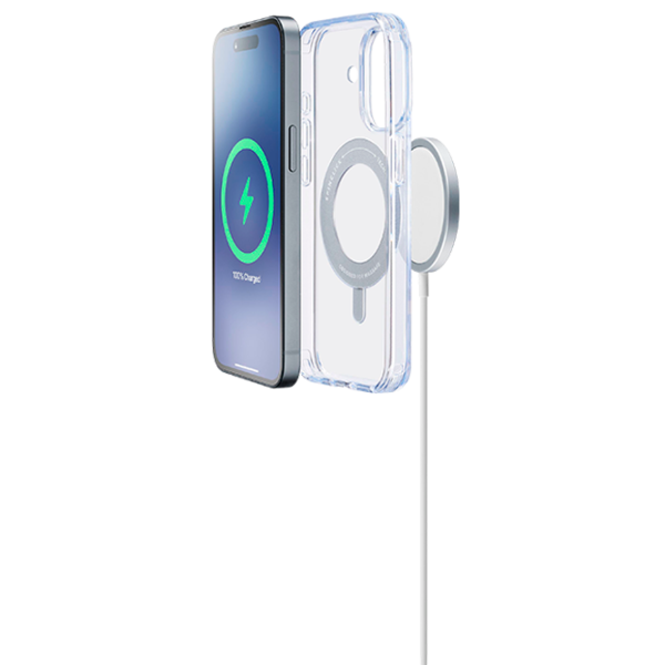 Чехол для смартфона Apple iPhone 16 Cellularline / MagSafe Back / ТПУ / White Прозрачный photo 3