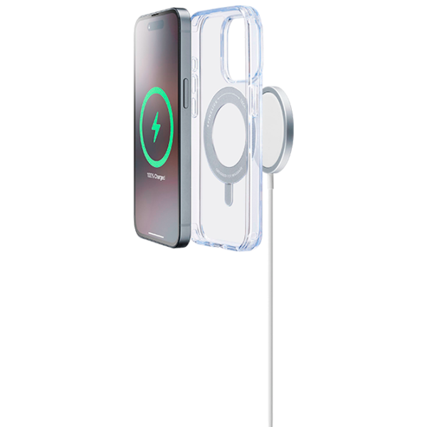 Husă pentru smartphone Apple iPhone 16 Pro Cellularline / MagSafe Back / TPU / White Transparent photo 3