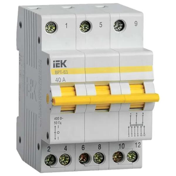 Comutator de sarcină IEK ВРТ-63 3P / 40 A photo 1