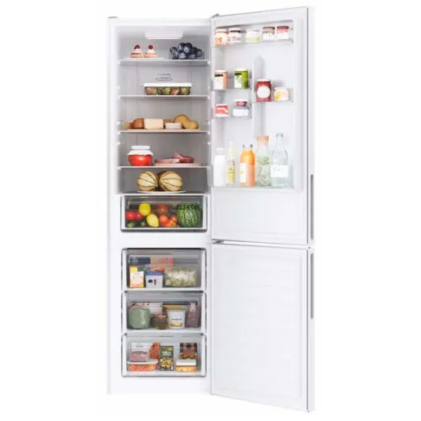 Frigider Candy CCE3T620EW cu congelator jos 377 l / 200 cm / White photo 4