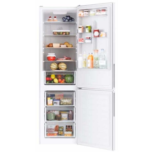 Frigider Candy CCE3T620EW cu congelator jos 377 l / 200 cm / White photo 4