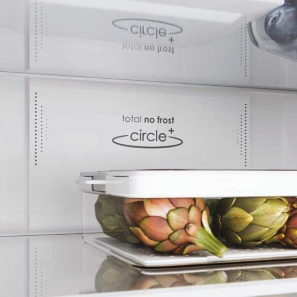 Frigider Candy CCE3T620EW cu congelator jos 377 l / 200 cm / White photo 6