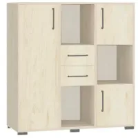 Шкаф с полками Tisam 6612 108.7 x 105.9 x 40.5см / ДСП / Бук артисан перламутовый