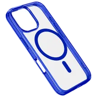 Чехол для смартфона Apple iPhone 16 Pro Max Cellularline / MagSafe Back / ТПУ / Прозрачный Синий