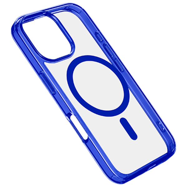 Чехол для смартфона Apple iPhone 16 Pro Cellularline / MagSafe Back / ТПУ / Прозрачный Синий photo 1