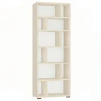 Dulap cu polițe Tisam 6607 202.5 x 71.9 x 40.5 / PAL / Fag artizanal perlat