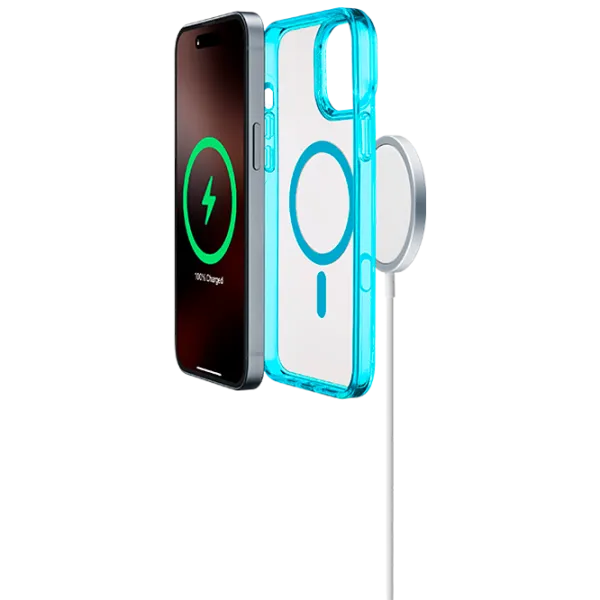 Husă pentru smartphone Apple iPhone 16 Pro Max Cellularline / MagSafe Back / TPU / Transparent Green photo 3