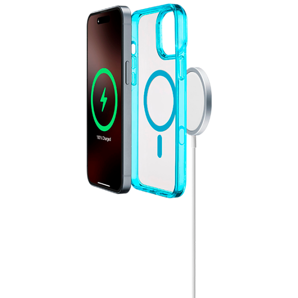 Husă pentru smartphone Apple iPhone 16 Pro Max Cellularline / MagSafe Back / TPU / Transparent Green photo 3