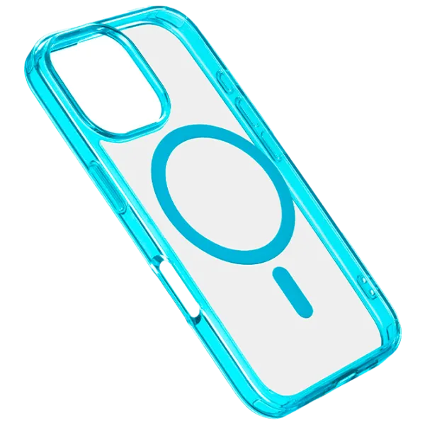 Чехол для смартфона Apple iPhone 16 Pro Cellularline / MagSafe Back / ТПУ / Прозрачный Зеленый photo 1