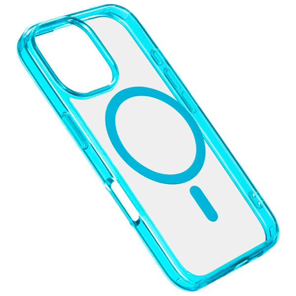 Чехол для смартфона Apple iPhone 16 Pro Cellularline / MagSafe Back / ТПУ / Прозрачный Зеленый photo 1