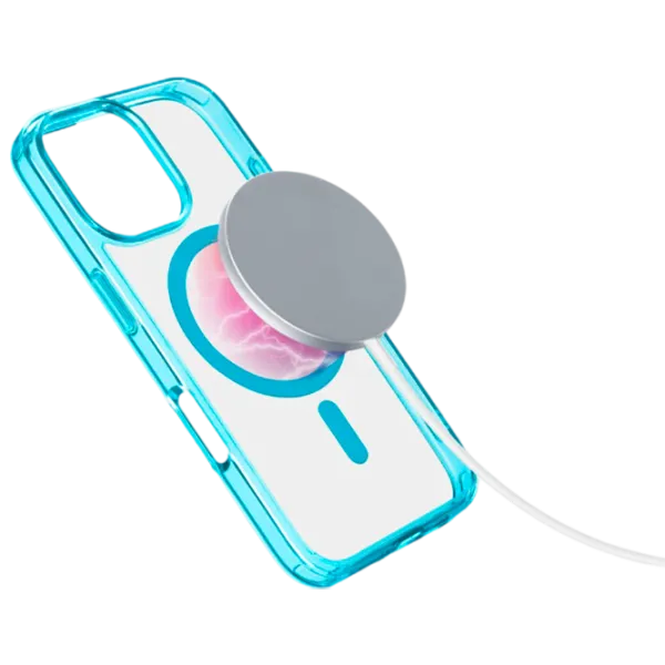 Чехол для смартфона Apple iPhone 16 Pro Cellularline / MagSafe Back / ТПУ / Прозрачный Зеленый photo 2