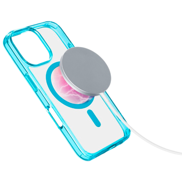 Чехол для смартфона Apple iPhone 16 Pro Cellularline / MagSafe Back / ТПУ / Прозрачный Зеленый photo 2