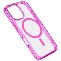 Чехол для смартфона Apple iPhone 16 Pro Max Cellularline / MagSafe Back / ТПУ / Прозрачный Розовый