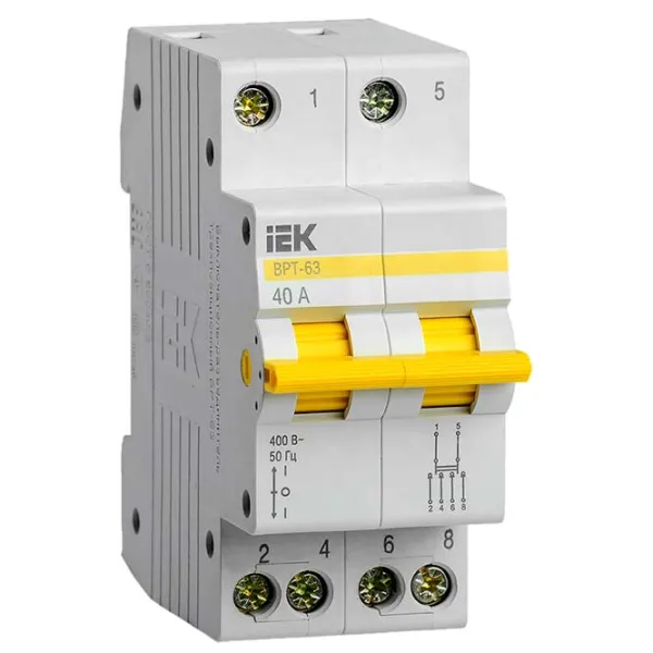 Comutator de sarcină IEK ВРТ-63 2P / 40 A photo 1