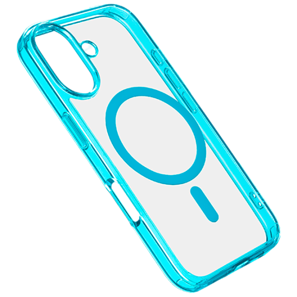 Чехол для смартфона Apple iPhone 16 Cellularline / MagSafe Back / ТПУ / Прозрачный Зеленый photo 1