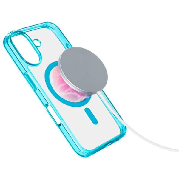 Чехол для смартфона Apple iPhone 16 Cellularline / MagSafe Back / ТПУ / Прозрачный Зеленый photo 2