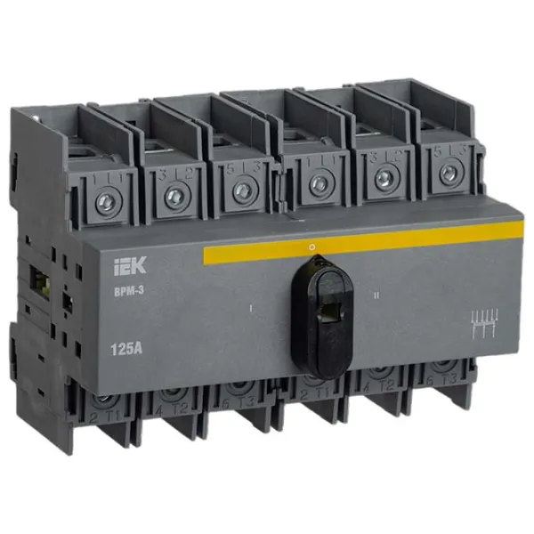 Comutator-sezionator modular IEK ВРМ-3 3P / 125 A photo 1