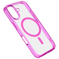 Чехол для смартфона Apple iPhone 16 Cellularline / MagSafe Back / ТПУ / Прозрачный Розовый