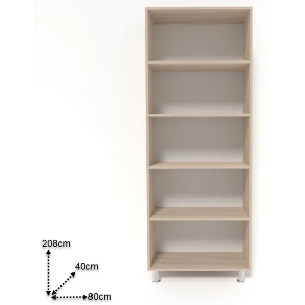 Шкаф Smartex N4 80 x 40см x 208 / ДСП / Белый - Дуб Светлый photo 2 Шкаф Smartex N4 80 x 40см x 208 / ДСП / Белый - Дуб Светлый photo 2