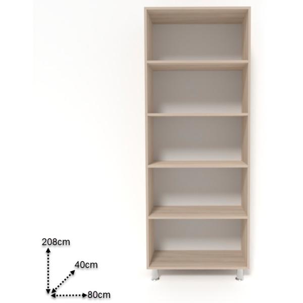 Шкаф Smartex N4 80 x 40см x 208 / ДСП / Белый - Дуб Светлый photo 2 Шкаф Smartex N4 80 x 40см x 208 / ДСП / Белый - Дуб Светлый photo 2