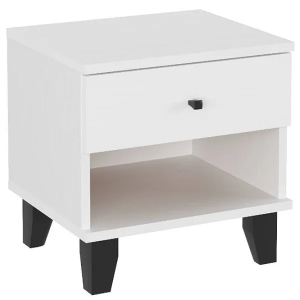 Тумбочки ML-Mobila ПКТ-10  40 x 40 x 34см / ЛДСП / White photo 1 Тумбочки ML-Mobila ПКТ-10  40 x 40 x 34см / ЛДСП / White photo 1