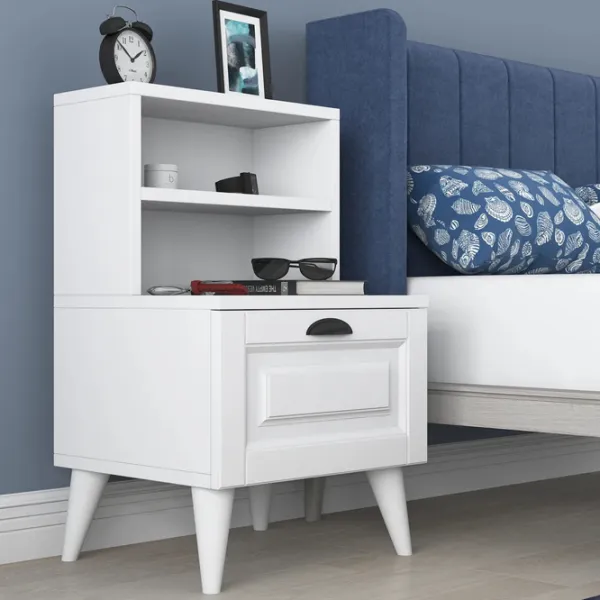 Тумбочки Mirage Meble BD105  74 x 45 x 40см / ЛДСП / White photo 4