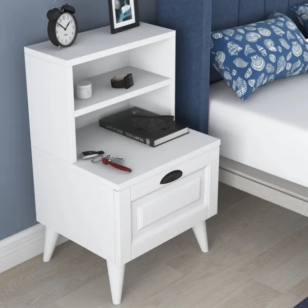 Тумбочки Mirage Meble BD105  74 x 45 x 40см / ЛДСП / White photo 5