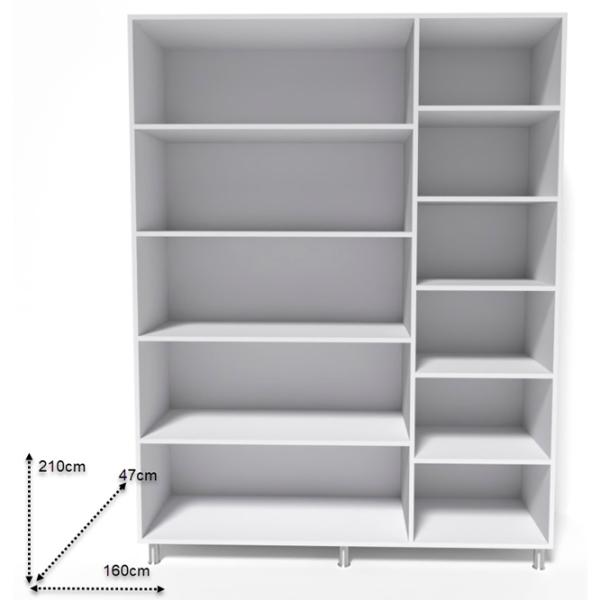 Шкаф Smartex N9 160 x 47см x 210 / ДСП / Графитовый photo 2