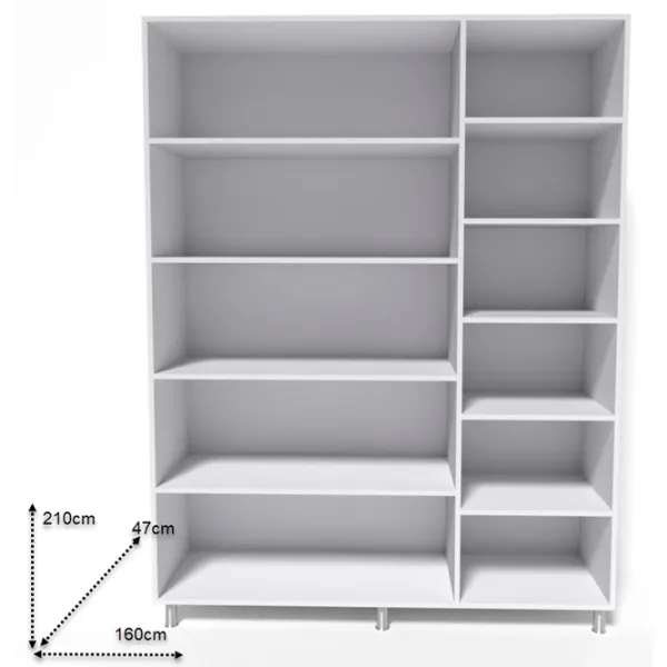 Шкаф Smartex N9 160 x 47см x 210 / ДСП / Дуб светлый photo 2 Шкаф Smartex N9 160 x 47см x 210 / ДСП / Дуб светлый photo 2