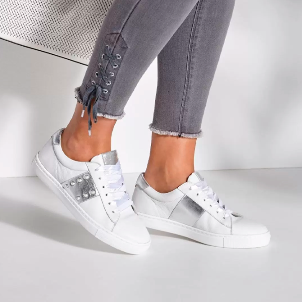 Кеды для женщин Lascana LWSG1 Демисезон / Белый photo 5