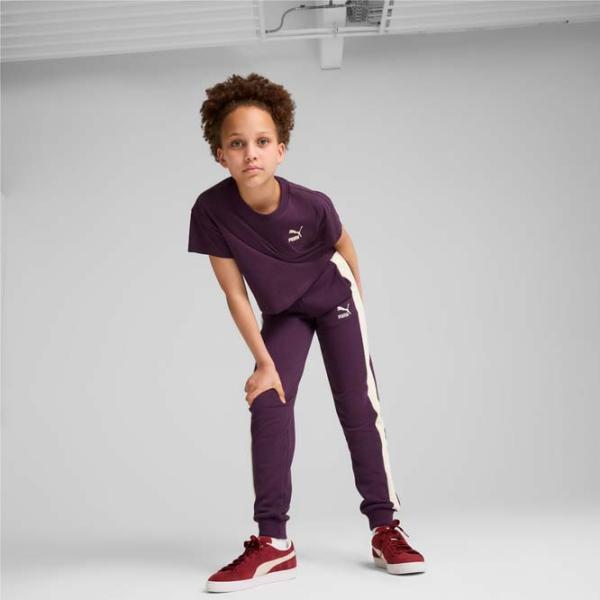 Pantaloni sportivi pentru fete Puma Classics T7 Track Pants TR cl G Midnight Plum Purple photo 2 Pantaloni sportivi pentru fete Puma Classics T7 Track Pants TR cl G Midnight Plum Purple photo 2