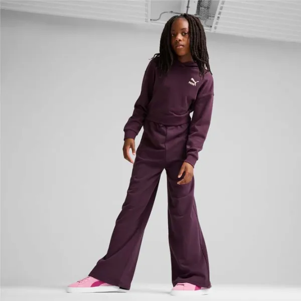 Спортивные брюки для девочек Puma Better Classics Relaxed Pants Tr G Midnight Plum Пурпурный photo 4