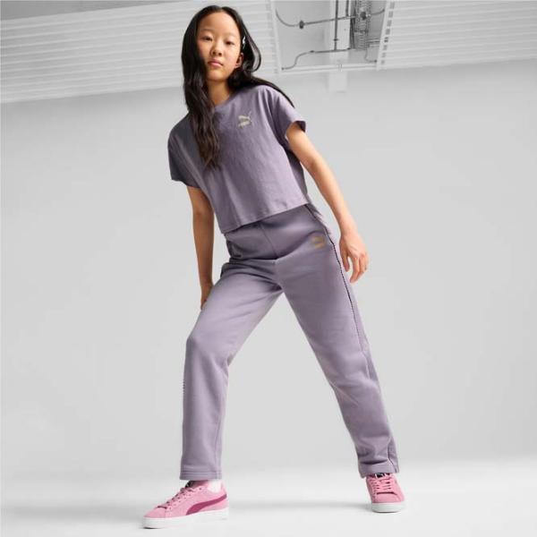 Pantaloni sportivi pentru fete Puma Off Side Track Pants G Pale Plum Purple photo 4 Pantaloni sportivi pentru fete Puma Off Side Track Pants G Pale Plum Purple photo 4