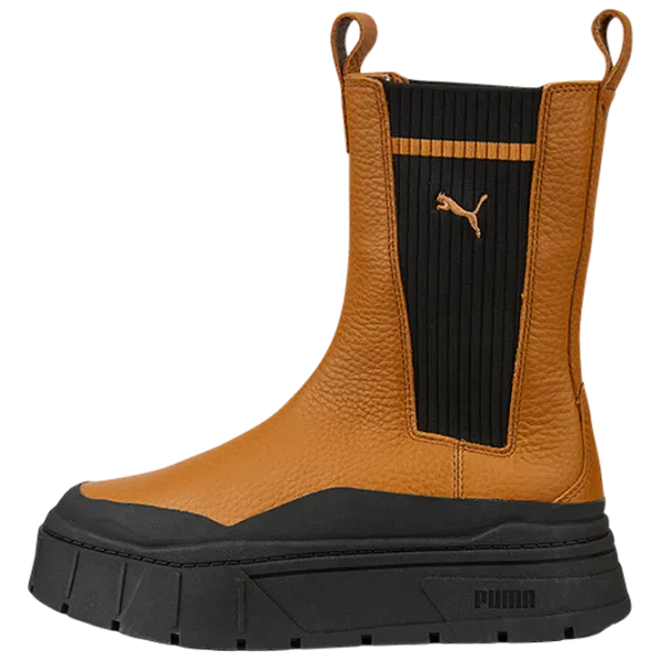 Botine pentru femei Puma Mayze Stack Chelsea Casual Wns 40 / Brown photo 2